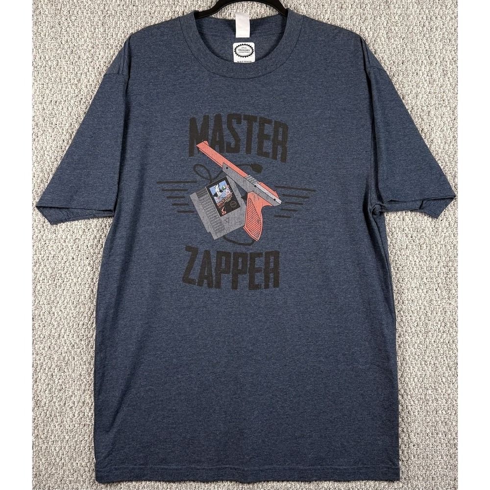 Nintendo NES Zapper Duck Hunt Shirt NWOT Retro Gaming Tee Gray LT